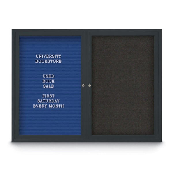 Corkboard, Rubber/Black, 18" x 24"